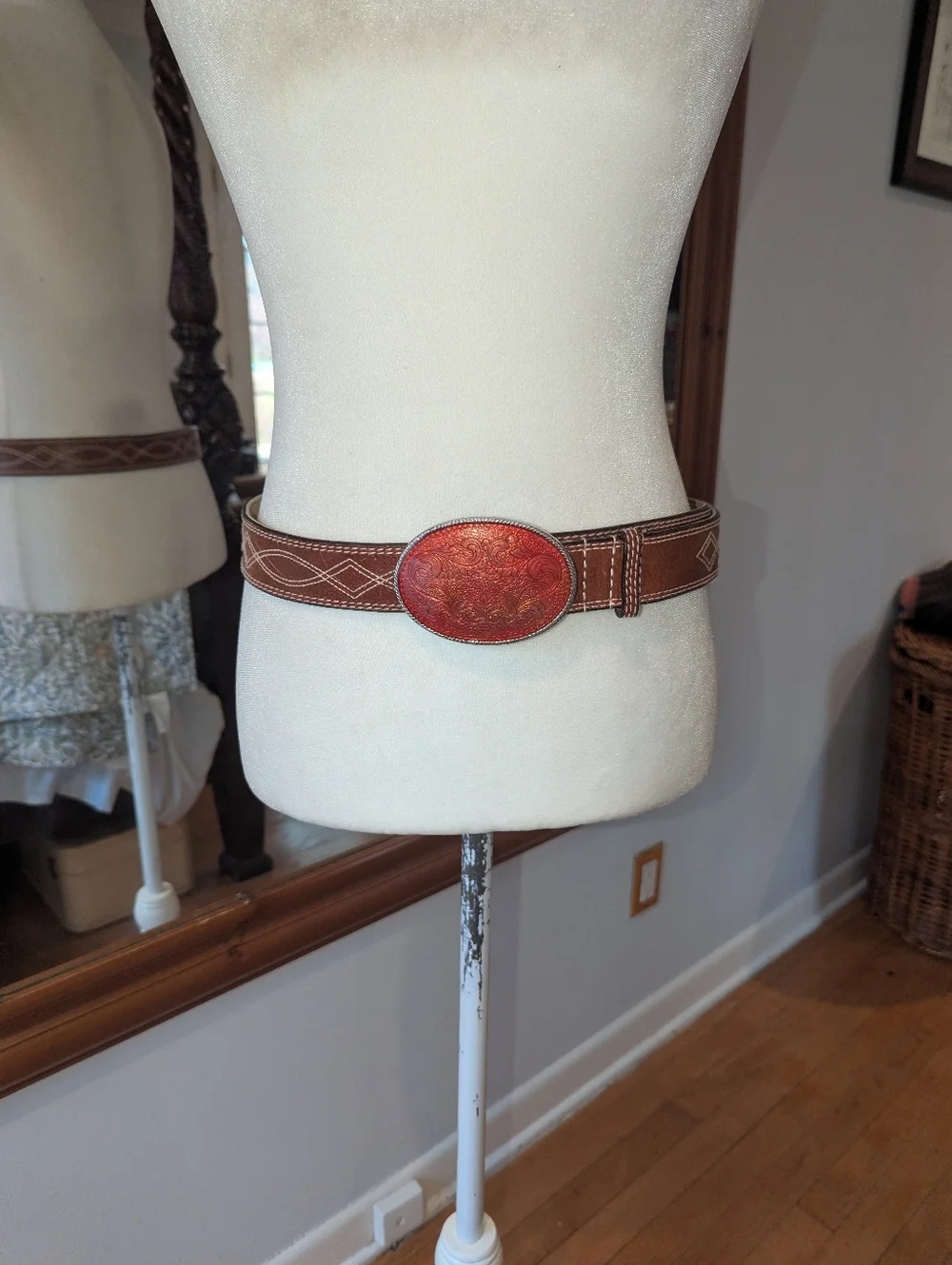Guess brown stitched